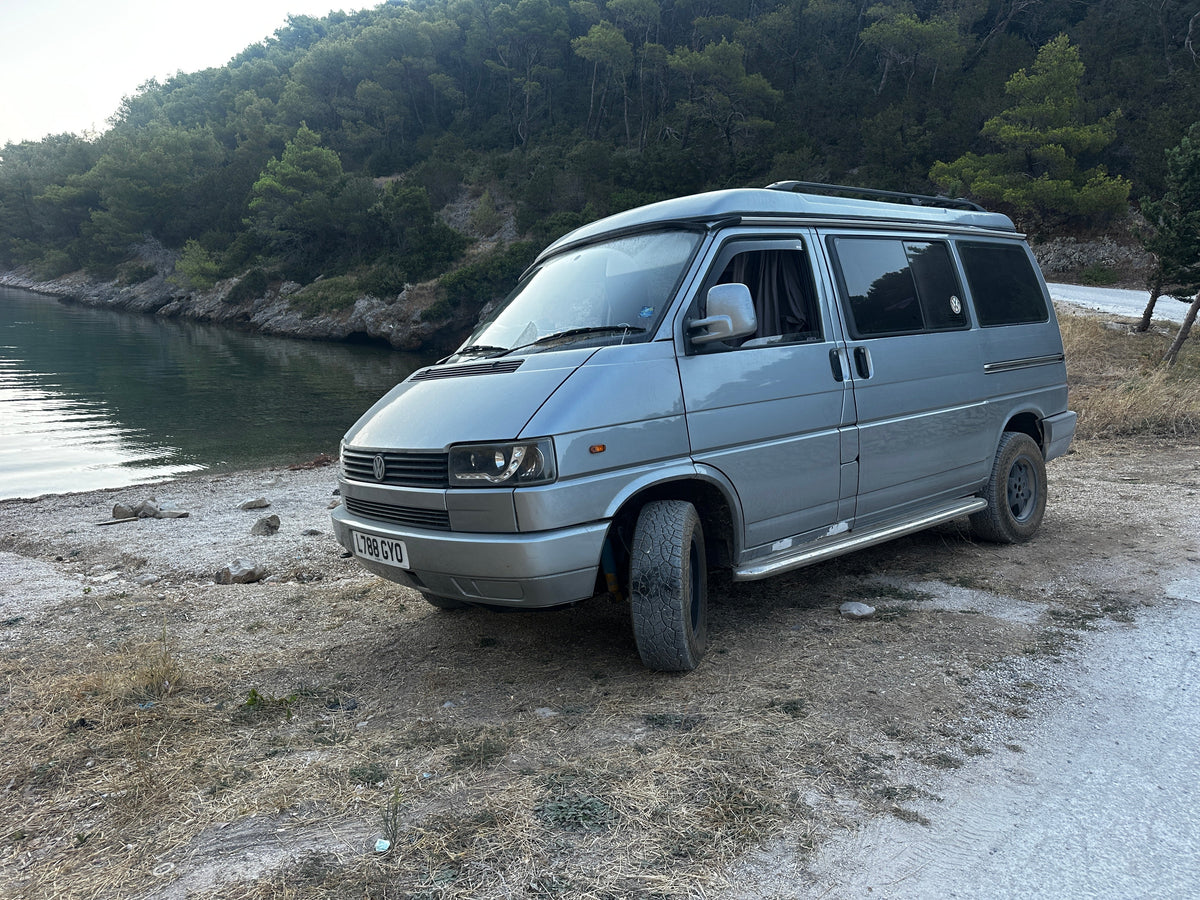 VW T4 Syncro by the coast