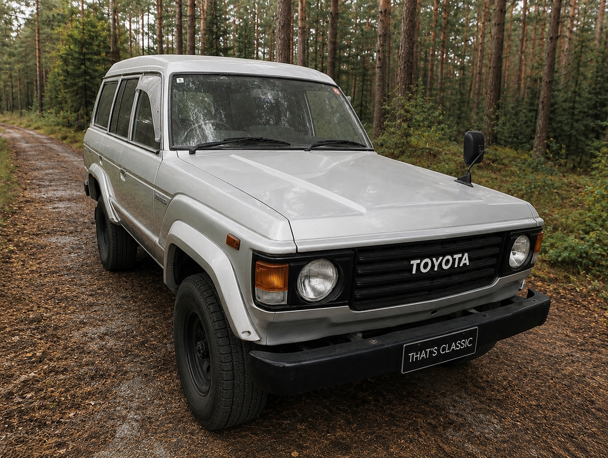 1986 Toyota Land Cruiser HJ60 front three-quarter